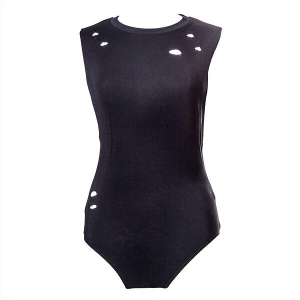 Distressed Bodysuit
